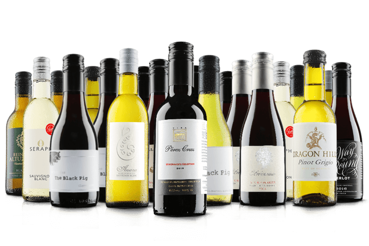a perfect glass of wine 20x mini bottles mixed selection mixed